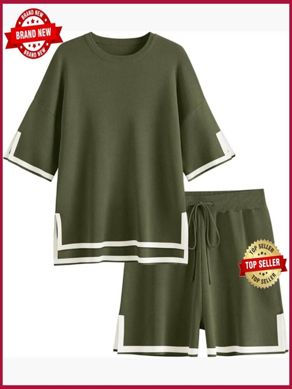 2 Piece Matching Lounge Sets Short Casual Outfits Vacation Clothes